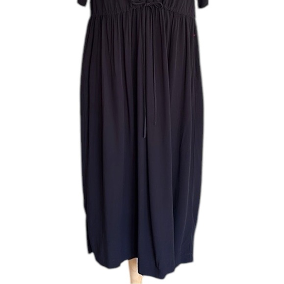 UNIQLO Ines De La Fressange Paris Black Long Dress Minimalist Relaxed Fit XS - Picture 4 of 14